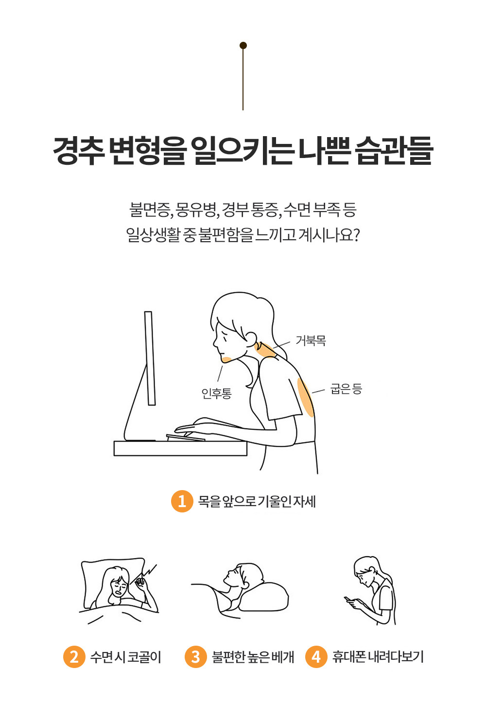 베이직 경추 베개 상세 이미지